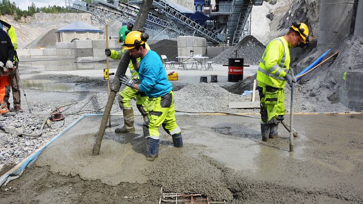 Testet bruk av maskinsand til betong i fullskala