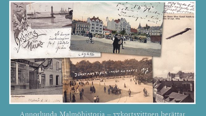 Release för boken "Annorlunda Malmöhistoria - vykortsvittnen berättar" av Rickard Bengtsson
