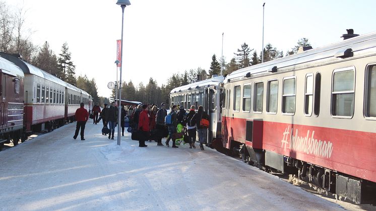 ​Stark tillväxt för persontrafiken längs Inlandsbanan och till Röjan/Vemdalen