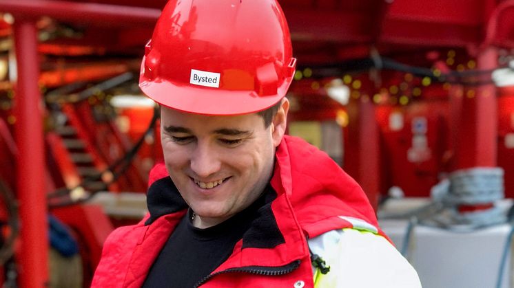 Michael Bysted, studying as home-trade master, previously crew member of group 3 vessel, the ’Esvagt Echo’.