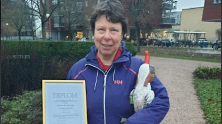 Kristina Blom Schäfer - årets Alfred-pristagare. Foto: Linda Berg Ottoson (Region Örebro län)