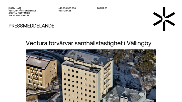 Pressmeddelande_Vectura förvärvar samhällsfastighet i Vällingby.pdf