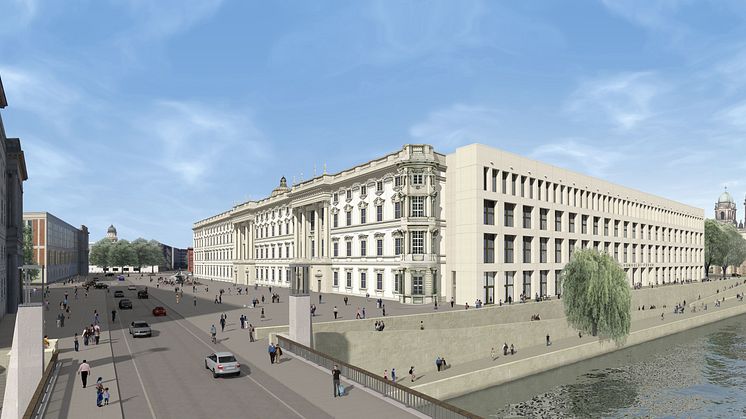 Berlin Slot, østfacaden som arkitekterne forestiller sig den
