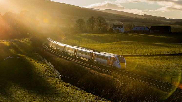 Hitachi's Azuma train at Gleneagles