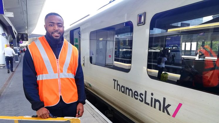 "My aim is to get you where you are going as easily as possible," says Senesie Koroma at London Bridge (more pictures are available below)