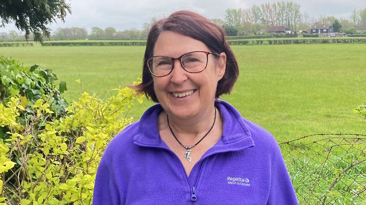 Back on track: Jo had feared she would never be able to enjoy country walks after her stroke