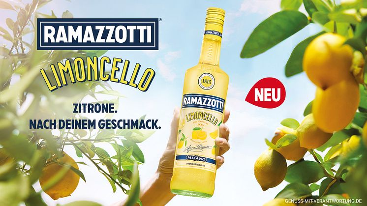 Ramazzotti Limoncello - der zitronige Zuwachs bei Pernod Ricard Deutschland