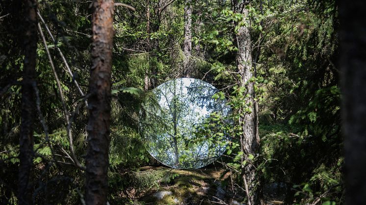 Omvägar,  Eva Schlegel, Circular Mirror, 2018