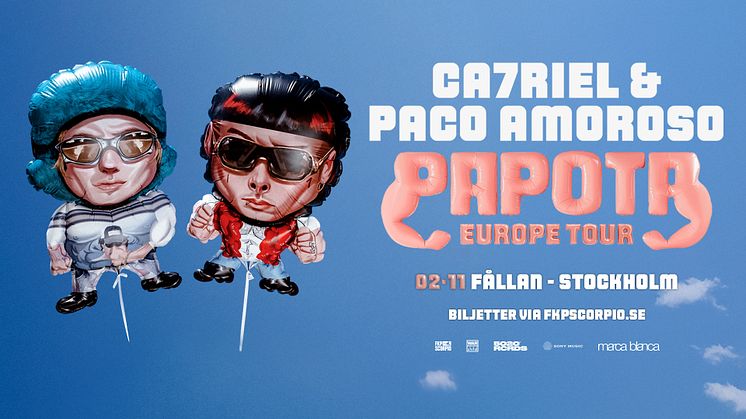 Äntligen kommer den argentinska succén CA7RIEL & Paco Amoroso till Sverige!
