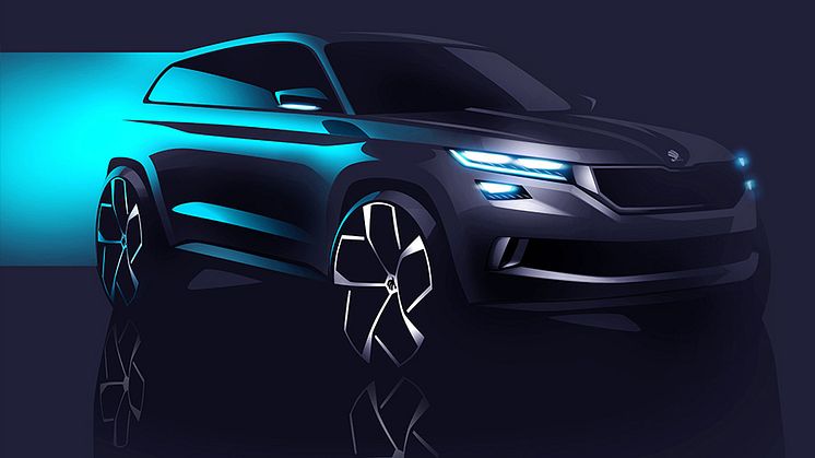 SKODA viser den nye SUV konceptbil VisionS på det kommende Geneve Motorshow.