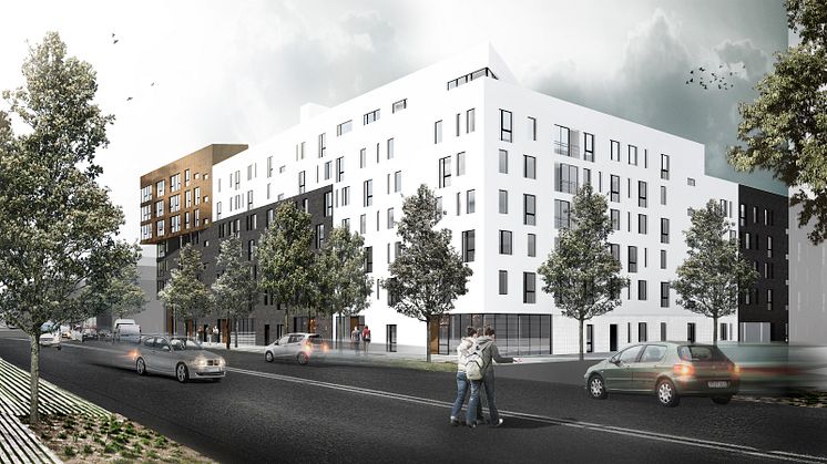 Midroc utvecklar ett nytt bostadskvarter i Hyllie, Malmö. 