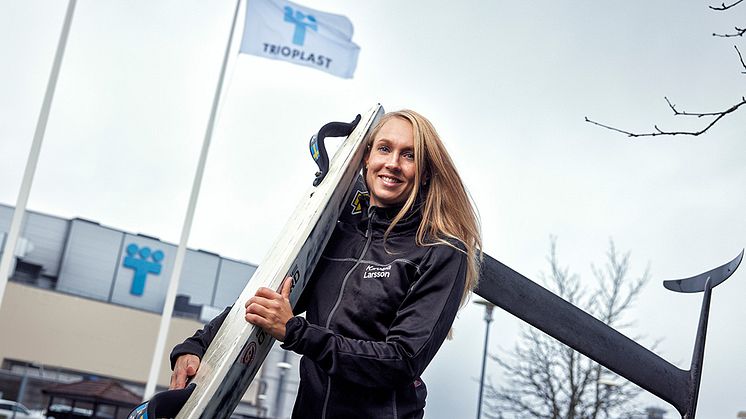 Svenska mästaren i kitefoil, Karolina Larsson, satsar på OS i Paris 2024