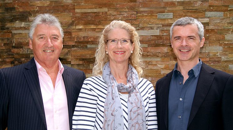 From left: Clive Bartlett, Georgina Bartlett and Alan Yorston