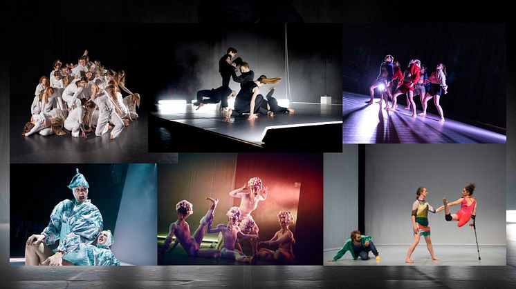 Lunds dans- och musikalgymnasium, Art of Spectra, Spira Extended, Gunilla Lind Danseteater och Candoco Dance Company gästar Skånes Dansteater under våren 2022.
