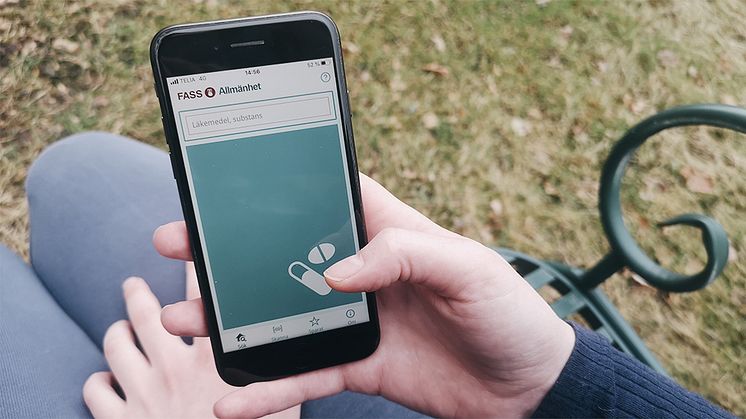 Fass lanserade den 31 mars en ny app med läkemedelsinformation och möjlighet att söka om läkemedlet finns i lager.