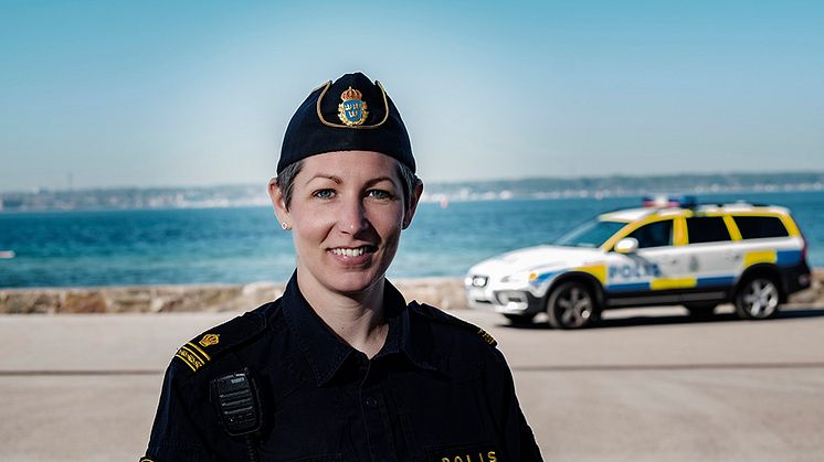 Malin Rantzow arbetar som polis i Helsingborg. Foto: Håkan Röjder