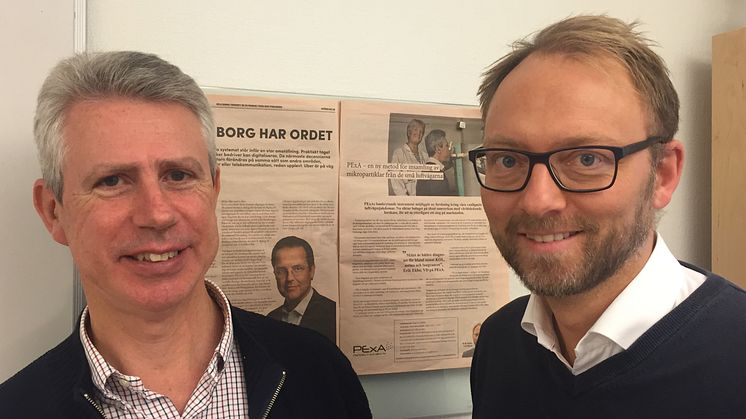 PExA:s CTO Svante Höjer, samt VD Erik Ekbo. 