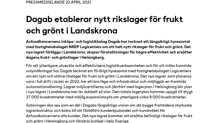 Dagab etablerar nytt rikslager för frukt och grönt i Landskrona .pdf