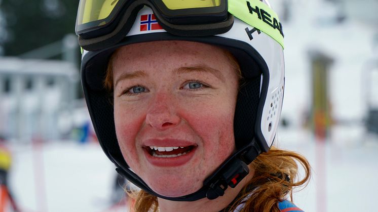 Hanna Sæthereng ble beste norske kvinne under e-cuprennene i Kvitfjell. Foto: Stein B. Olsen, Visit Lillahammer