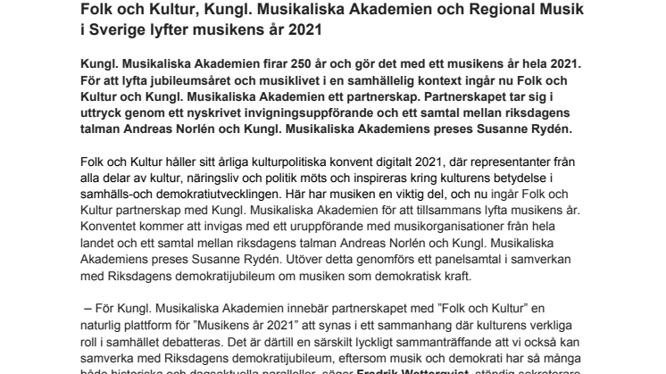 Pressmeddelande_ Folk och Kultur, Kungl. Musikaliska Akademien och Regional Musik i Sverige lyfter musikens år 2021_181220 (1).pdf