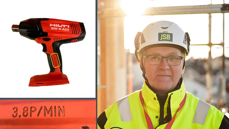 Mats Björnlund, Arbetsmiljöspecialist på JSB är en av initiativtagarna till ett maskinprojekt där vibrationsmärkning är ett resultat av projektets arbete kopplat till arbetsmiljö.