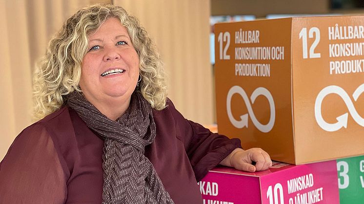 Stina Eriksson, Fairtrade-samordnare Piteå kommun              Foto: Sara Holm