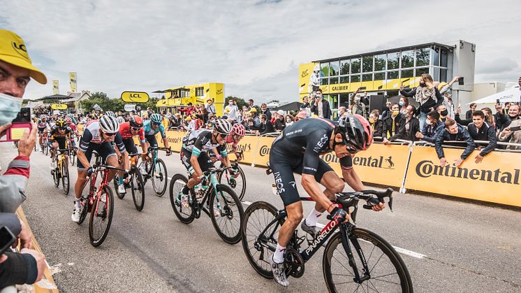 Bruker dekk fra brukte plastflasker i Tour de France
