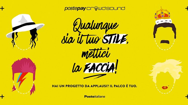 Al via la call di PostepayCrowdsound. Dal 26 maggio al 15 giugno artisti rock, pop e hip pop chiamati a presentare un progetto in crowdfunding  per vincere un palco al Postepay Sound