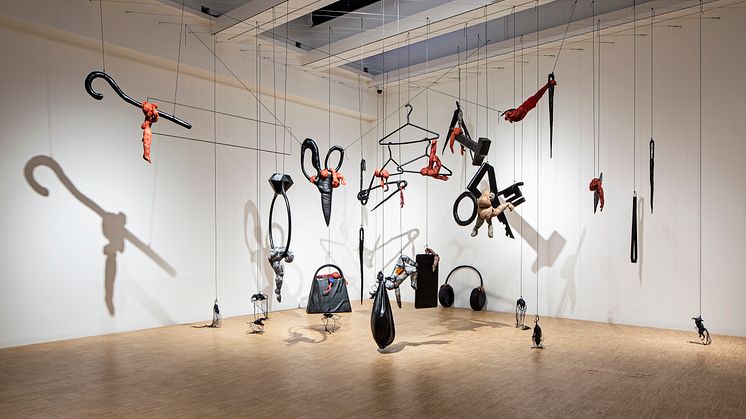 Photo: N. Dewitte/LaM. Annette Messager, Daily. Installation view of the exhibition Annette Messager, Comme si (as if) in LaM, Lille Métropole Musée d'art moderne, d'art contemporain et d'art brut, France. Courtesy the artist & Marian Goodman Gallery