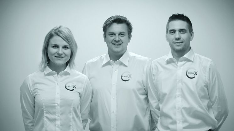 Team CircleX. Fr.v: Ramona Karlsson, Frode Holte och Jarle Nytræ. Foto: CircleX