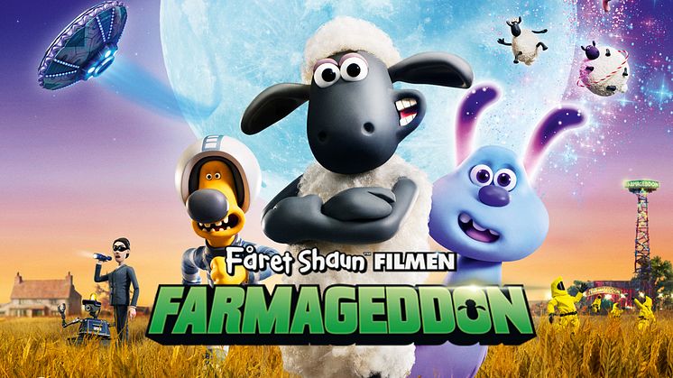 Lördagen den 5 oktober visas nya Fåret Shaun-filmen Farmageddon på Skånes Djurpark. 