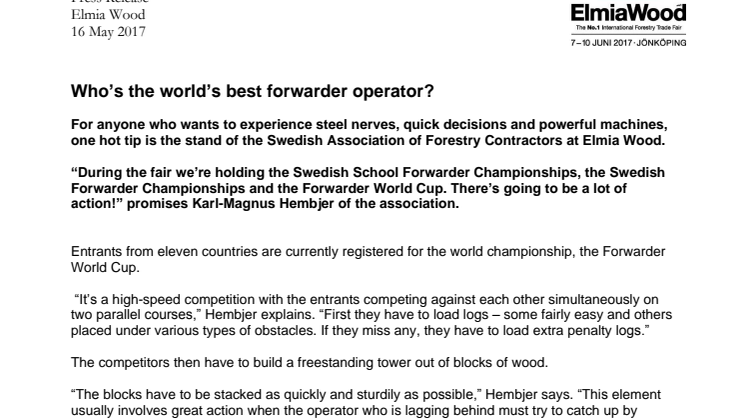 Who’s the world’s best forwarder operator? 