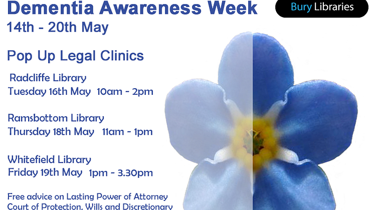 Free legal clinics for people with dementia