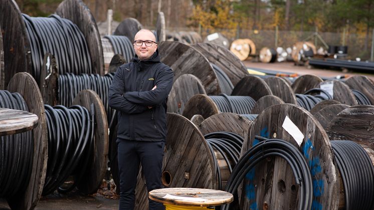 Goga Kushtrim, kundansvarig på Wexnet. Foto: Växjö Energi