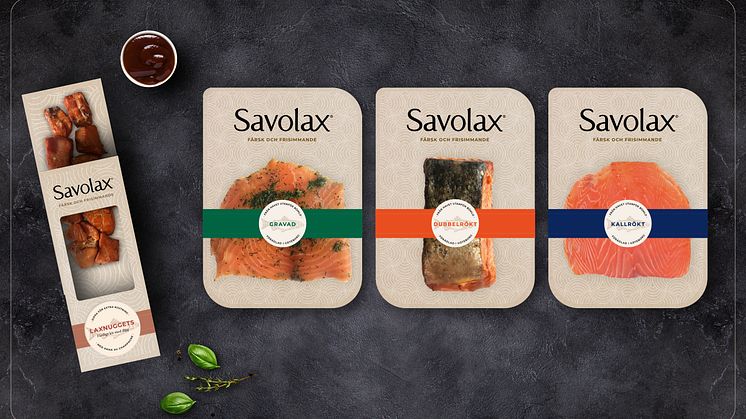 Frisimmande premiumnyhet i fiskdisken – Savolax lanserar i dagligvaruhandeln med ny varumärkesidentitet och förpackningsdesign