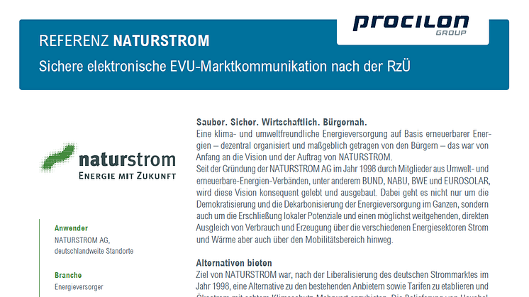 Der dynamischen Entwicklung des Unternehmens NATURSTROM Rechnung tragend wurde das System sukzessive zu einem proGOV Energy Cluster ausgebaut und ﻿ermöglicht nun mittels des proGOV Moduls Archiv die automatisierte Archivierung von Daten.