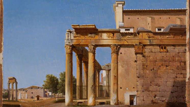 Lancelot-Théodore Turpin de Crissé, The Temple of Antoninus and Faustina or the Church of San Lorenzo in Miranda. Photo: Anna Danielsson/Nationalmuseum