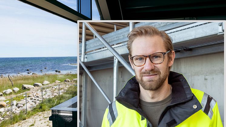 Foto från Kiviks reningsverk: Jenny Brandt Grönberg. Porträttbild av Stefan Blomqvist: Torkel Edenborg.