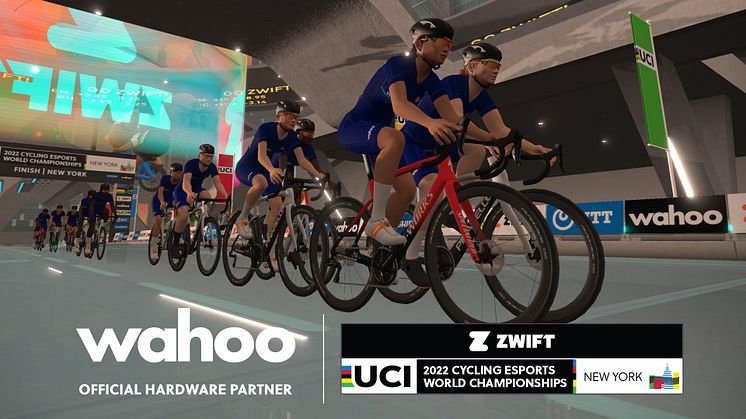 Wahoo er bekræftet som officiel partner for 2022 UCI Cycling Esports World Championships