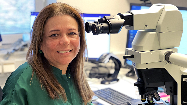 Dr Eugenia Colón, Unilabs Sveriges Senior Pathologist och Pathology Educational Lead, har valts till ordförande för Svensk Förening för Patologi (SvFP). Foto: Andrea Farkas, Unilabs