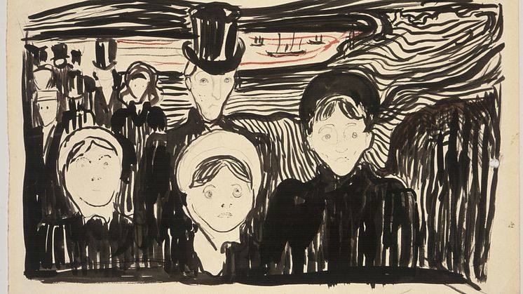 Angst, Edvard Munch, 1896, Munchmuseet