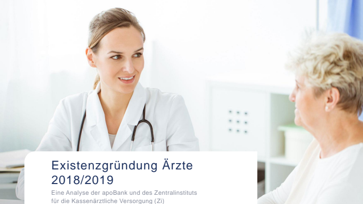 Zahlen zu PM apoBank-Analyse Existenzgründung Ärzte 2018/2019