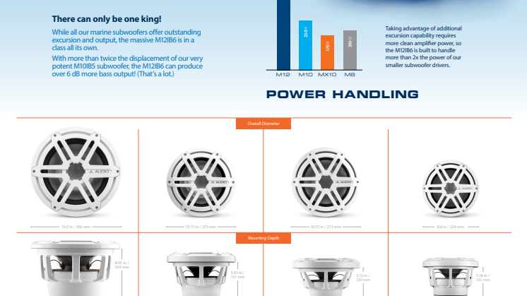 JL Audio - M-Series 12" Subwoofer flyer