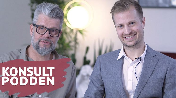 Håkan Mildh Svensson, grundare av Berotec & Mattias Loxi medgrundare av Cinode - värdar för Konsultpodden