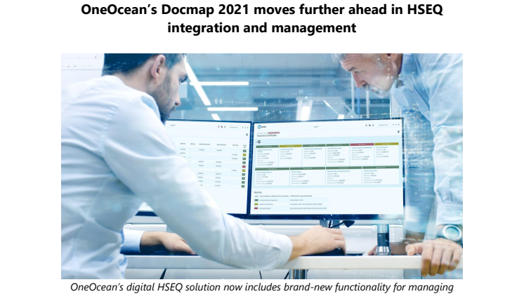 OneOcean’s Docmap 2021 moves further ahead in HSEQ integration and management