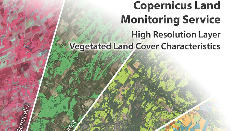 Overview of the High Resolution Layer Vegetated Land Cover Characteristics ( HRL VLCC) product portfolio  credits: GAF AG