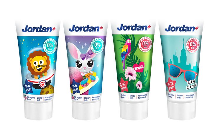 Nyhet! Jordan lanserar tandkrämer för barn