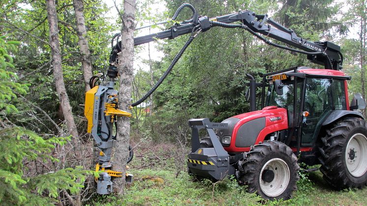 Premiär för skördaraggregat i byggsats på SkogsElmia