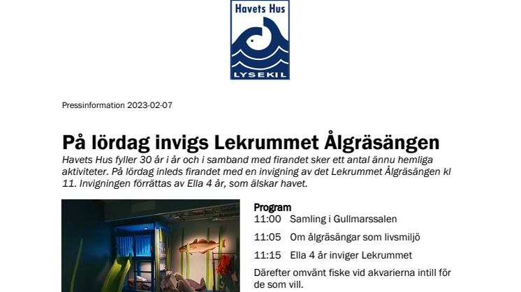 230207 På lördag invigs Lekrummet Ålgräsängen.pdf