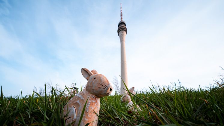 Dresdner Fernsehturm zu Ostern © Kerstin Marosi / phase 10